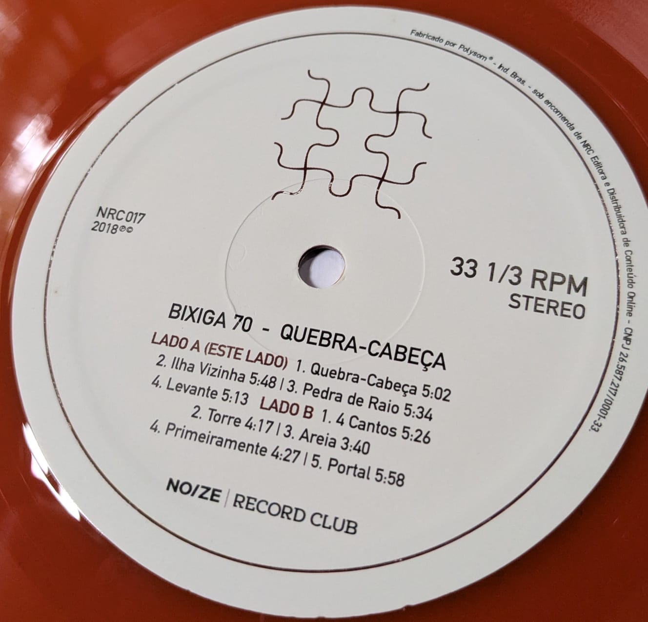 BIXIGA 70 - QUEBRA CABEÇAS (2018) - VINIL 12"
