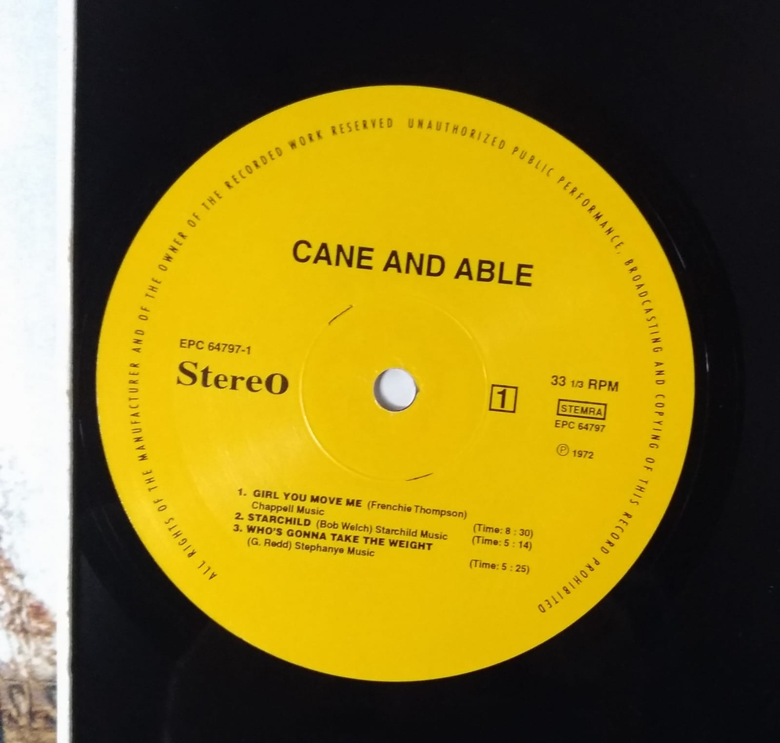 CANE AND ABLE CANE AND ABLE (repress) - VINIL 12"