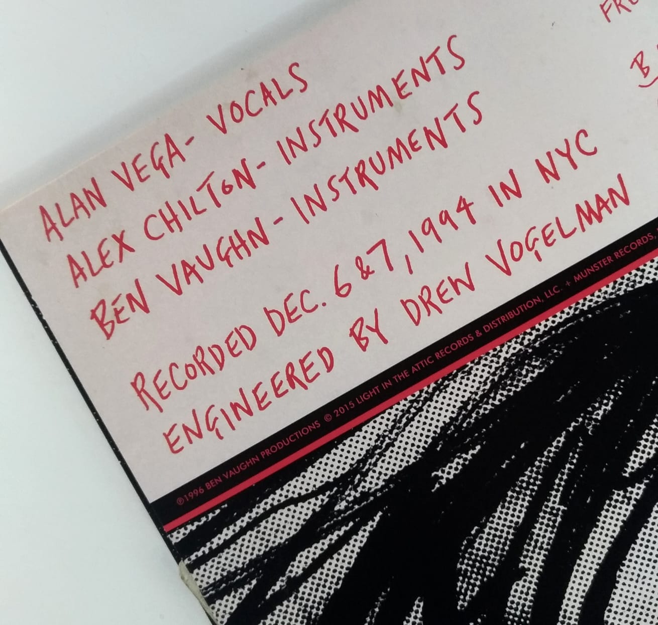 ALAN VEGA, ALEX CHILTON, BEN VAUGHN - CUBIST BLUES (2015) - VINIL 12"
