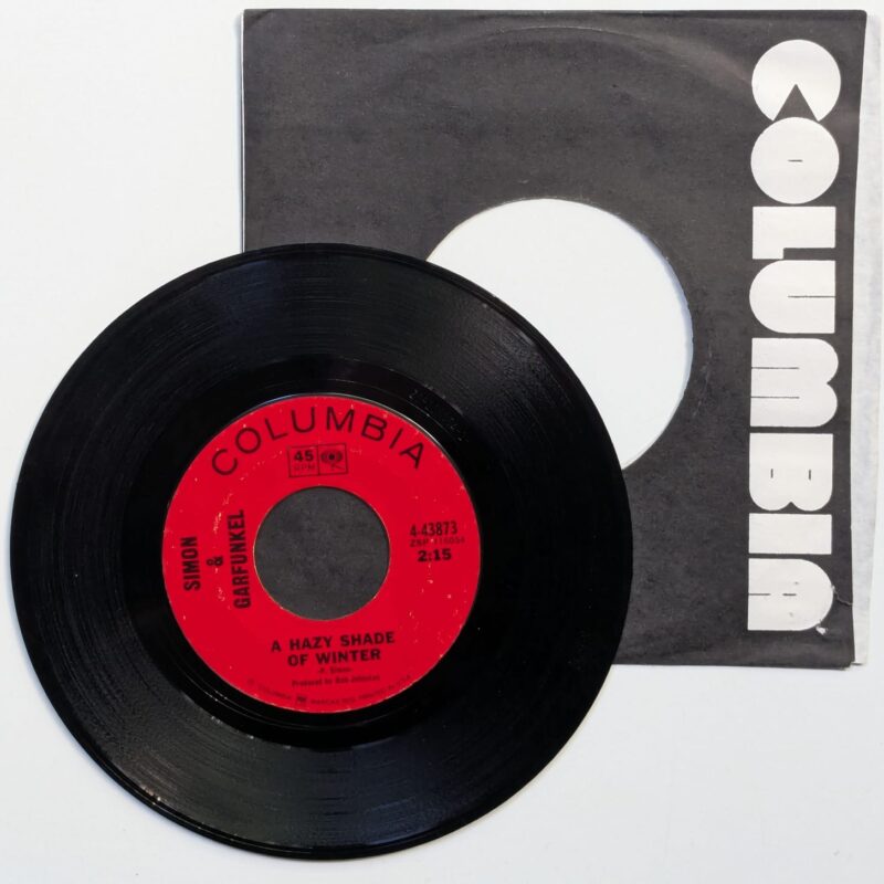 SIMON & GARFUNKEL A Hazy Shade Of Winter / For Emily, Whenever i may find her (1966) VINIL 7"