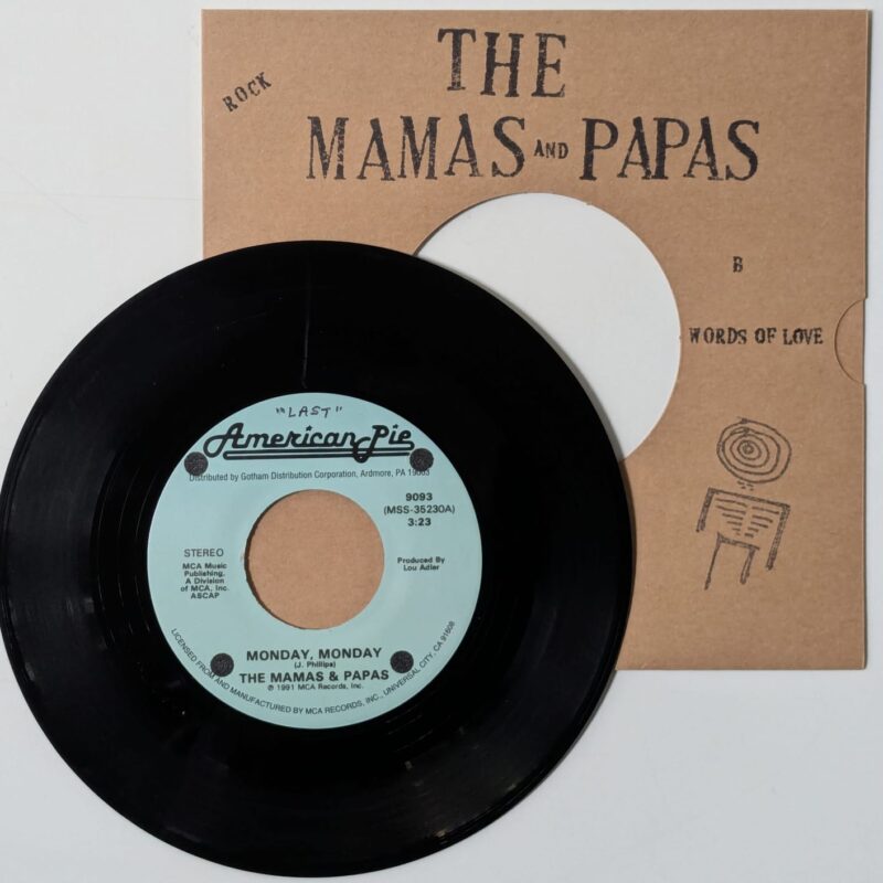 THE MAMAS & PAPAS Monday, Monday / Words Of Love (1991) VINIL 7"
