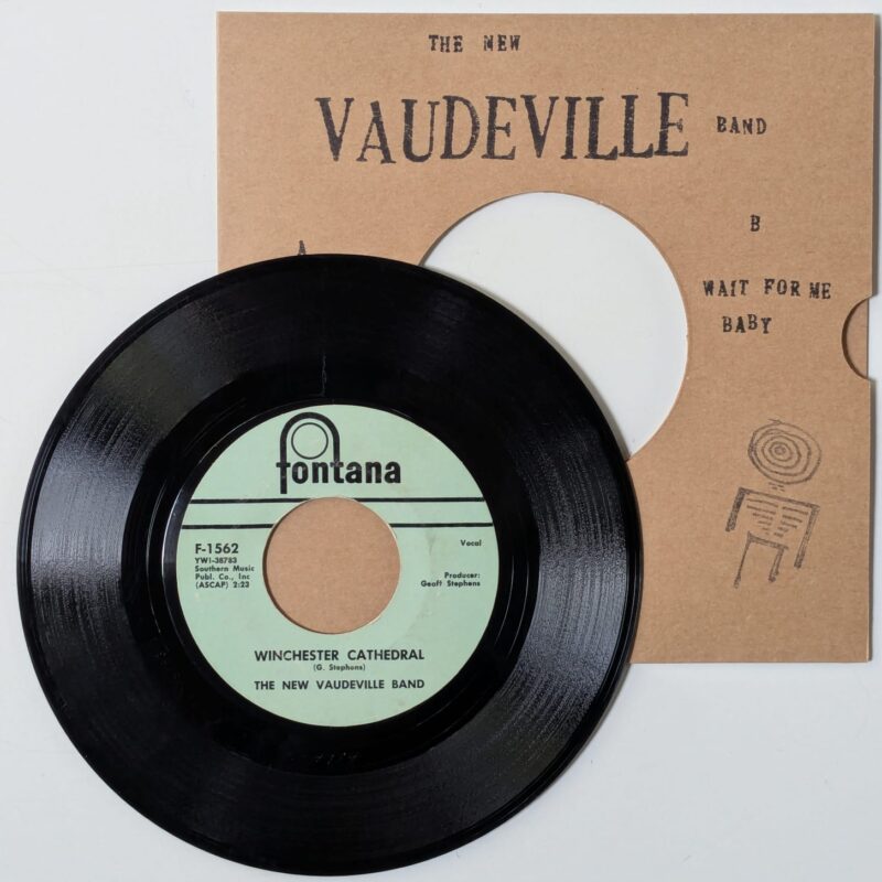 THE NEW VAUDEVILLE BAND Winchester Cathedral / Wait For Me Baby (1966) VINIL 7"