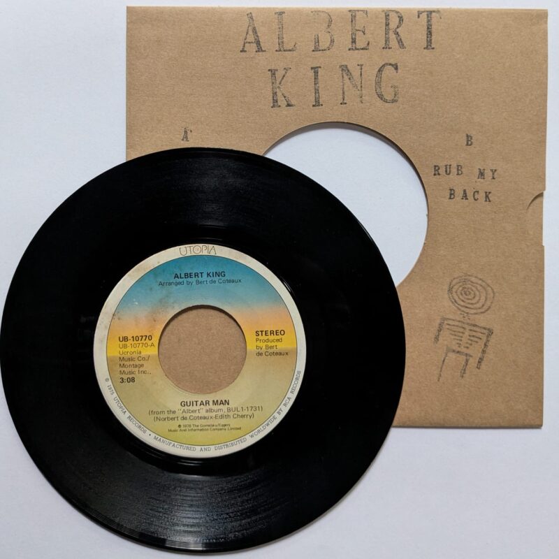 ALBERT KING - GUITAR MAN / RUB MY BACK (1976) VINIL 7"