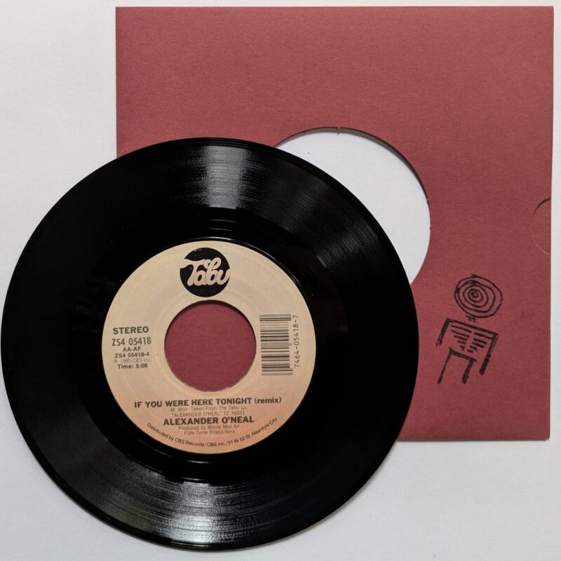 ALEXANDER O'NEAL - IF YOU WERE HERE TONIGHT REMIX / REMIX (1985) VINIL 7"