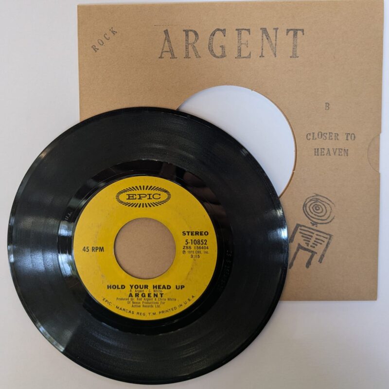 ARGENT - HOLD YOUR HEAD UP / CLOSER TO HEAVEN (1972) VINIL 7"