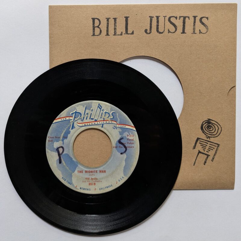 BILL JUSTIS AND HIS ORCHESTRA - RAUNCHY / THE MIDNITE MAN (1957) VINIL 7"