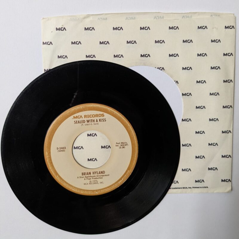 BARRY MAN / BRIAN HYLAND - WHO PUT THE BOMP / SEALED WITH A KISS (1973) VINIL 7"