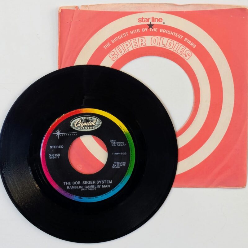 BOB SEGER SYSTEM - RAMBLIN GAMBLIN / 2+2=? (1983) VINIL 7"