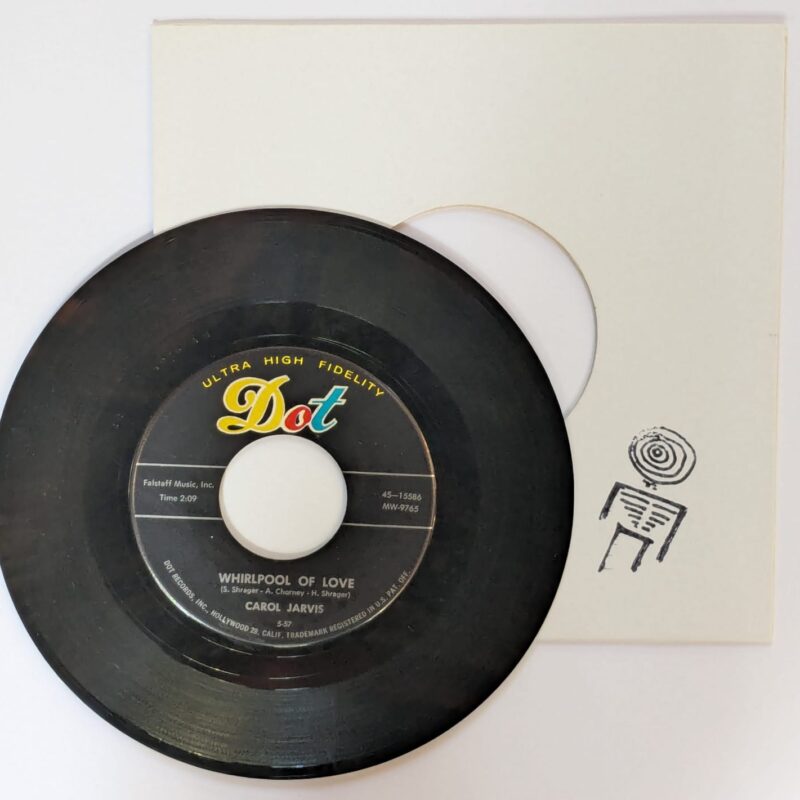 CAROL JARVIS - REBEL / WHIRLPOOL OF LOVE (1957) VINIL 7"
