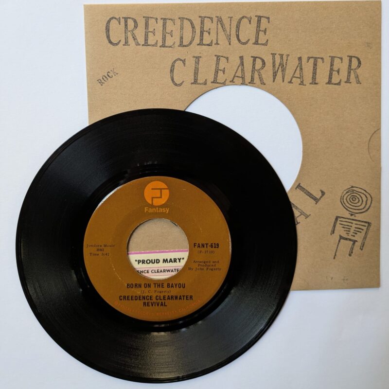 CREEDENCE CLEARWATER REVIVAL - PROUD MARY / BORN ON THE BAYOU (1973) VINIL 7"