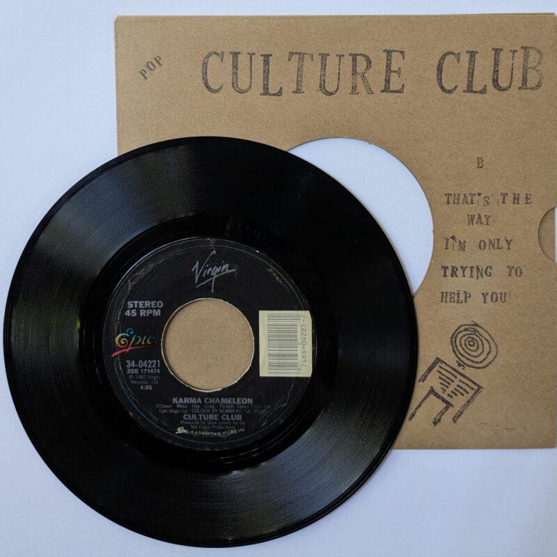 CULTURE CLUB - KARMA CHAMELEON / THAT'S THE WAY (I'M ONLY TRYING TO HELP YOU) (1983) VINIL 7"