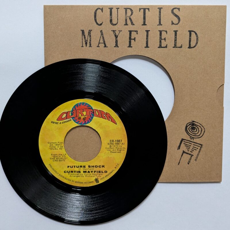 CURTIS MAYFIELD - FUTURE SHOCK / THE OTHER SIDE OF TOWN (1973) VINIL 7"