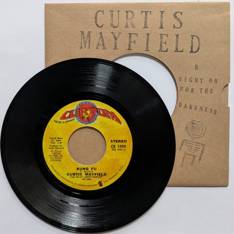 CURTIS MAYFIELD - KUNG FU / RIGHT ON FOR THE DARKNESS (1974) VINIL 7"