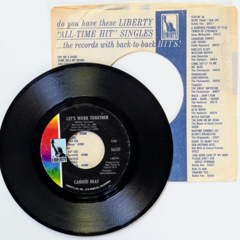CANNED HEAT - LET'S WORK TOGETHER / I'M HER MAN (1970) VINIL 7"
