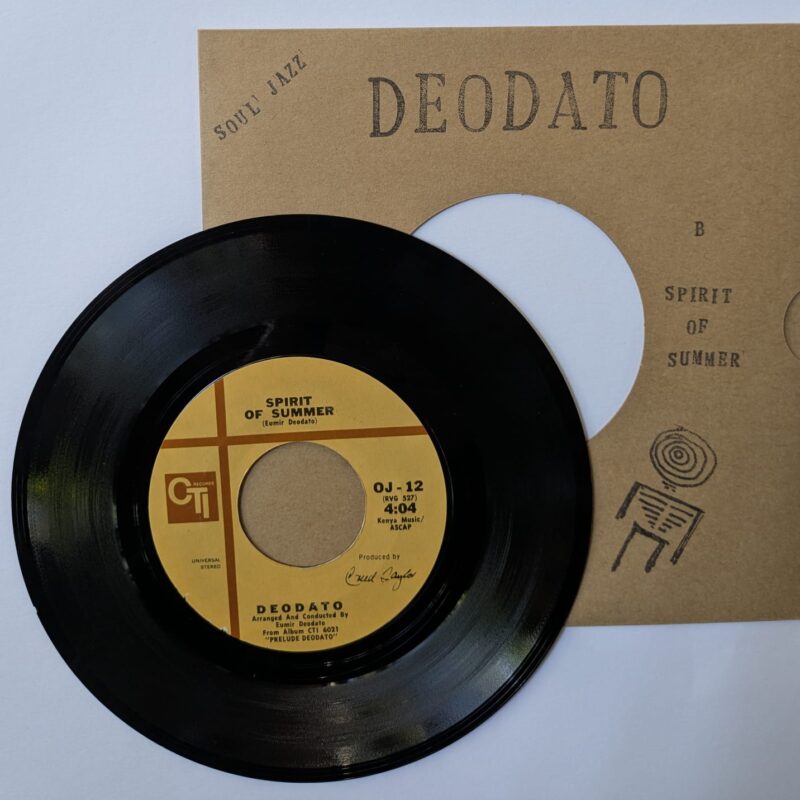 DEODATO - ALSO SPRACH ZARATHUSTRA / SPIRIT OF SUMMER (1973) VINIL 7"