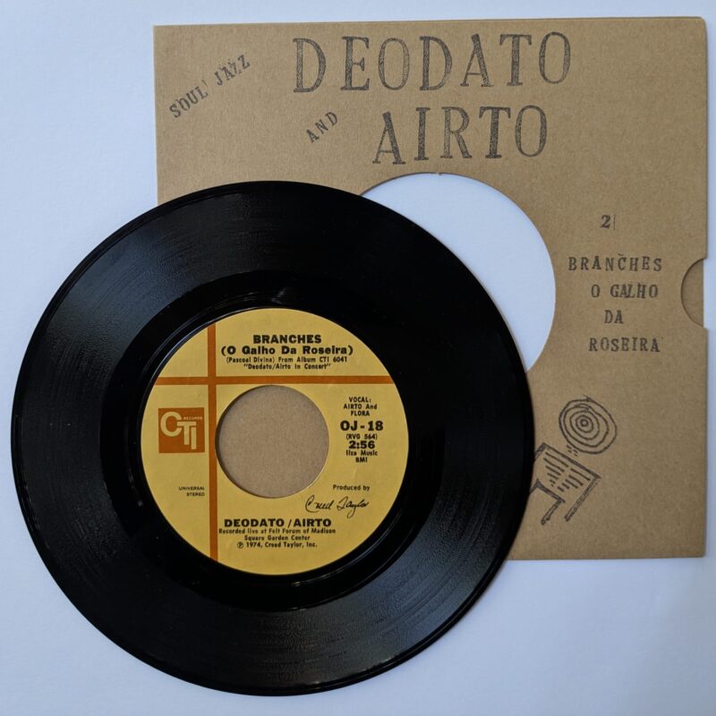 DEODATO - DO IT AGAIN / BRANCHES (O GALHO DA ROSEIRA) (1974) VINIL 7"