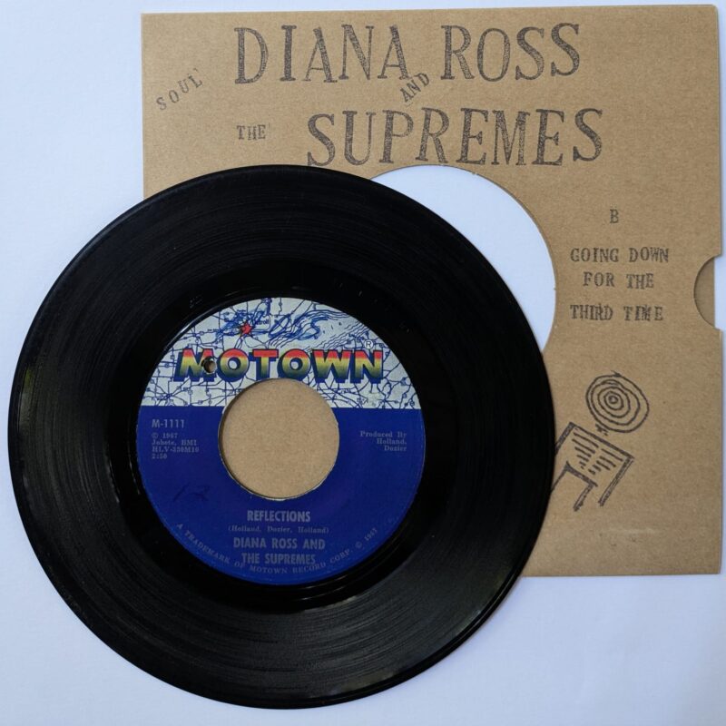 DIANA ROSS AND THE SUPREMES	- REFLECTIONS / GOING DOWN FOR THE THIRD TIME (1967) VINIL 7"