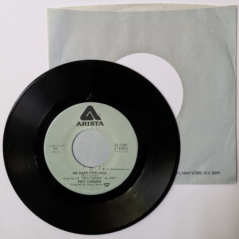 ERIC CARMEN - NEVER GONNA FAL IN LOVE AGAIN / NO HARD FEELINGS (1975) VINIL 7"