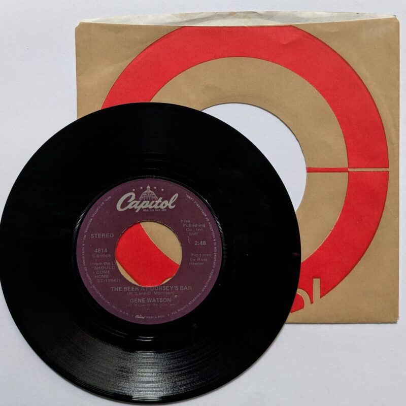 GENE WATSON - NOTHING SURE LOOKED GOOD ON YOU/THE BEER AT DORSEY'S BAR (1979) VINIL 7"