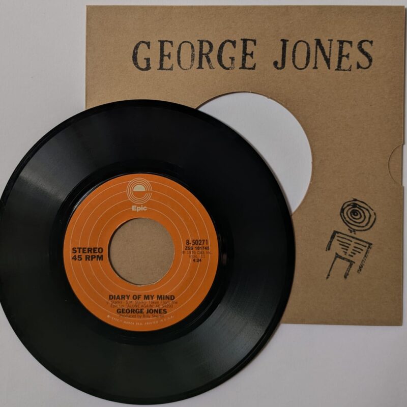 GEORGE JONES - DIARY OF MY MIND / HER NAME IS ... (1976) VINIL 7"