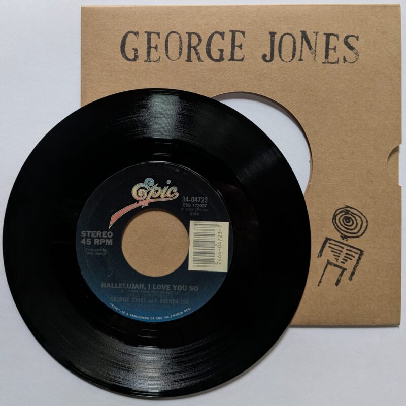 GEORGE JONES - SHE'S MY ROCK / WHAT LOVE CAN DO THE SECOND TIME AROUND (1984) VINIL 7"