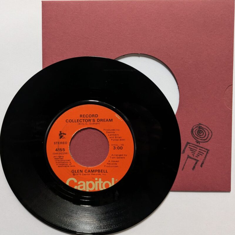 GLEN CAMPBELL - COUNTRY BOY / RECORD COLLECTOR'S DREAM (1975) VINIL 7"
