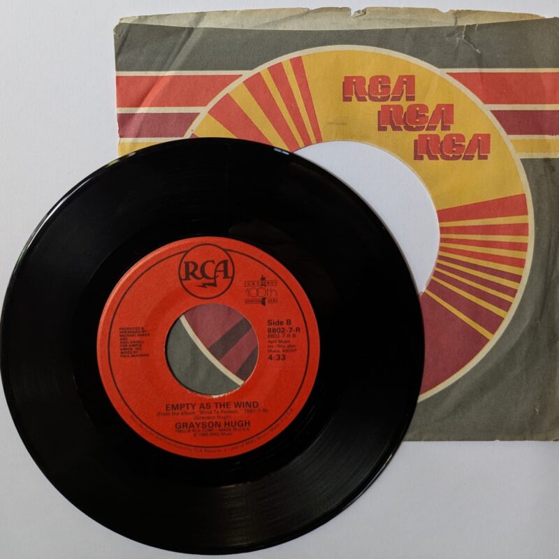 GRAYSON HUGH - TALK IT OVER / EMPTY AS THE WIND (1988) VINIL 7"