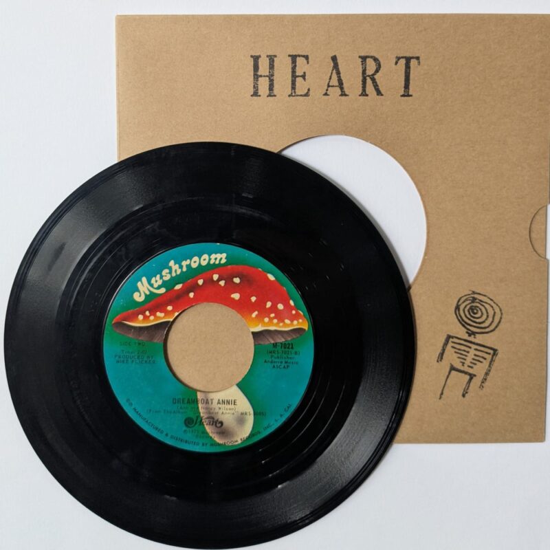 HEART - CRAZY ON YOU - DREAMBOAT ANNIE (1975) VINIL 7"