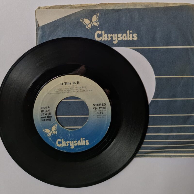 HUEY LEWIS AND THE NEWS - IF THIS IS IT / CHANGE OF HEART (1984) VINIL 7"