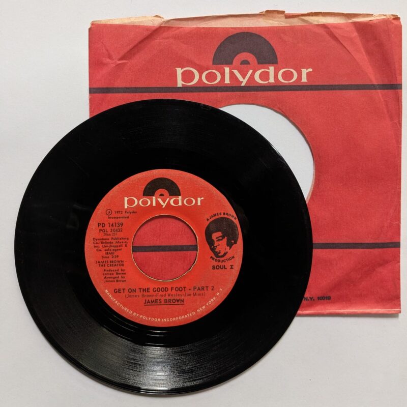 JAMES BROWN - GET ON THE GOOD FOOT – PT. 1 e 2 (1972) VINIL 7"