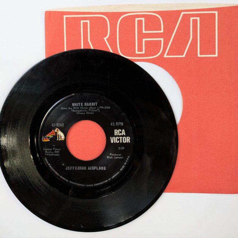 JEFFERSON AIRPLANE - WHITE RABBIT / PLASTIC FANTASTIC LOVER (1967) VINIL 7"