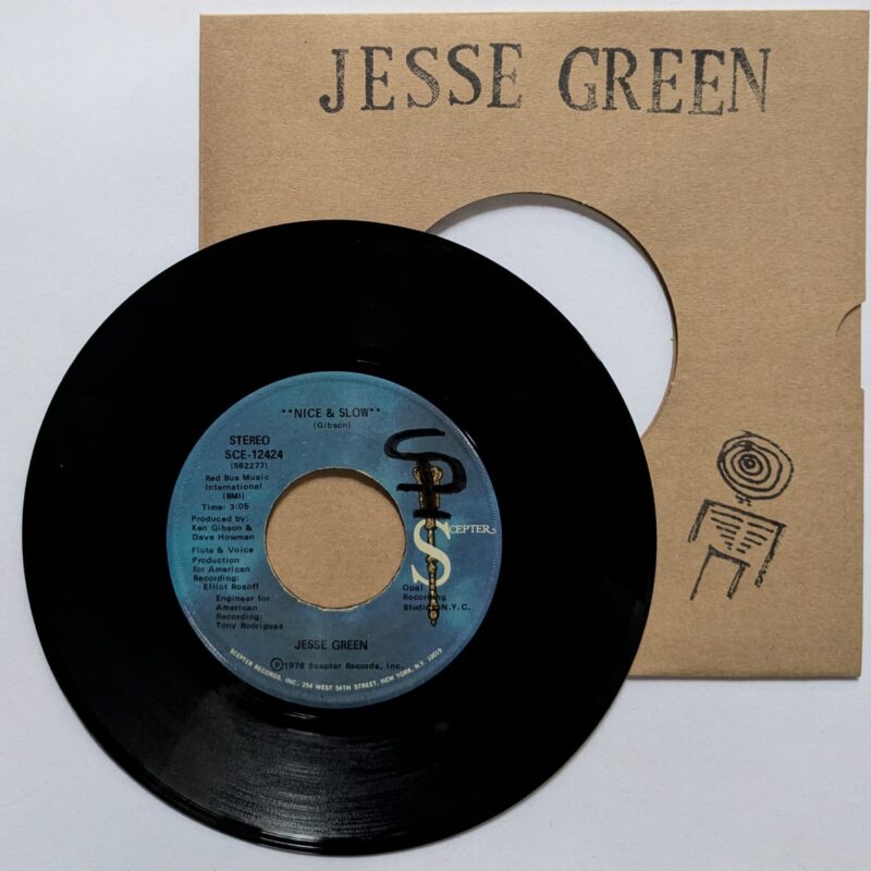 JESSE GREEN - NICE & SLOW / INSTRUMENTAL (1976) VINIL 7"