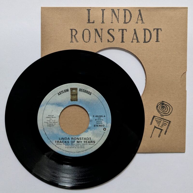 LINDA RONSTADT - TRACKS OF MY TEARS / THE SWEETEST GIFT (1975) VINIL 7"