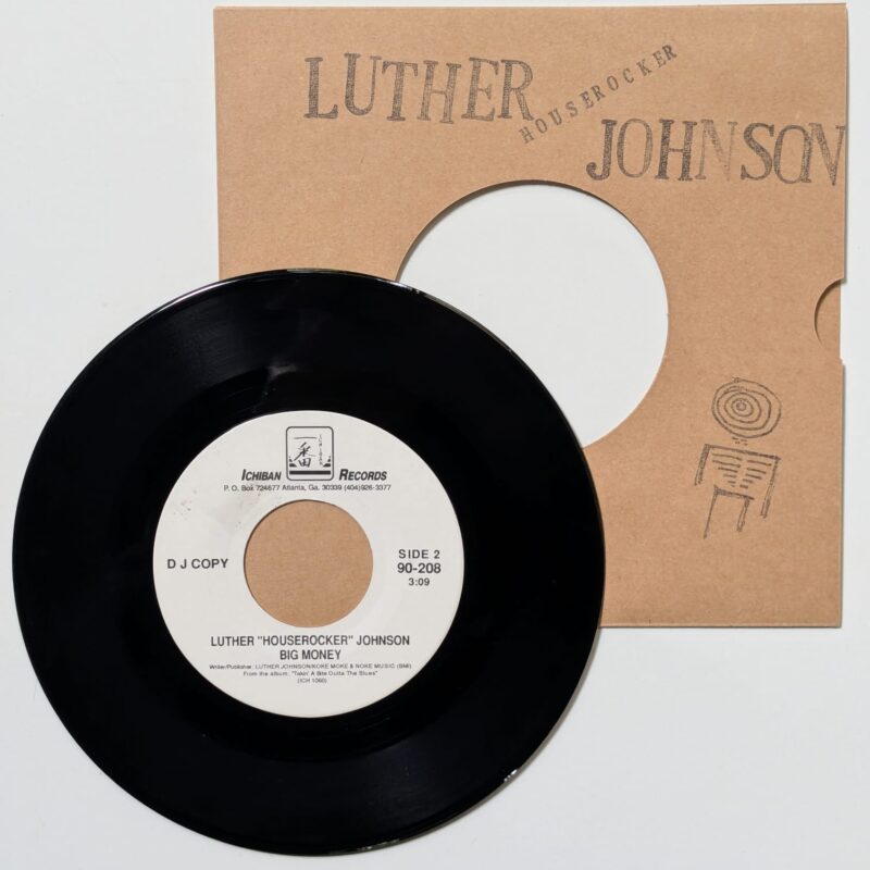 LUTHER "HOUSEROCKER" JOHNSON - LITTLE CAR BLUES / BIG MONEY (1990) VINIL 7"