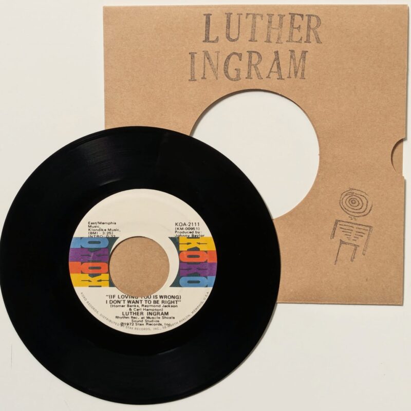 LUTHER INGRAM - (IF LOVING YOU IS WRONG) I DON'T WANT TO BE RIGHT / PUTTIN' GAME DOWN (1972) VINIL 7"