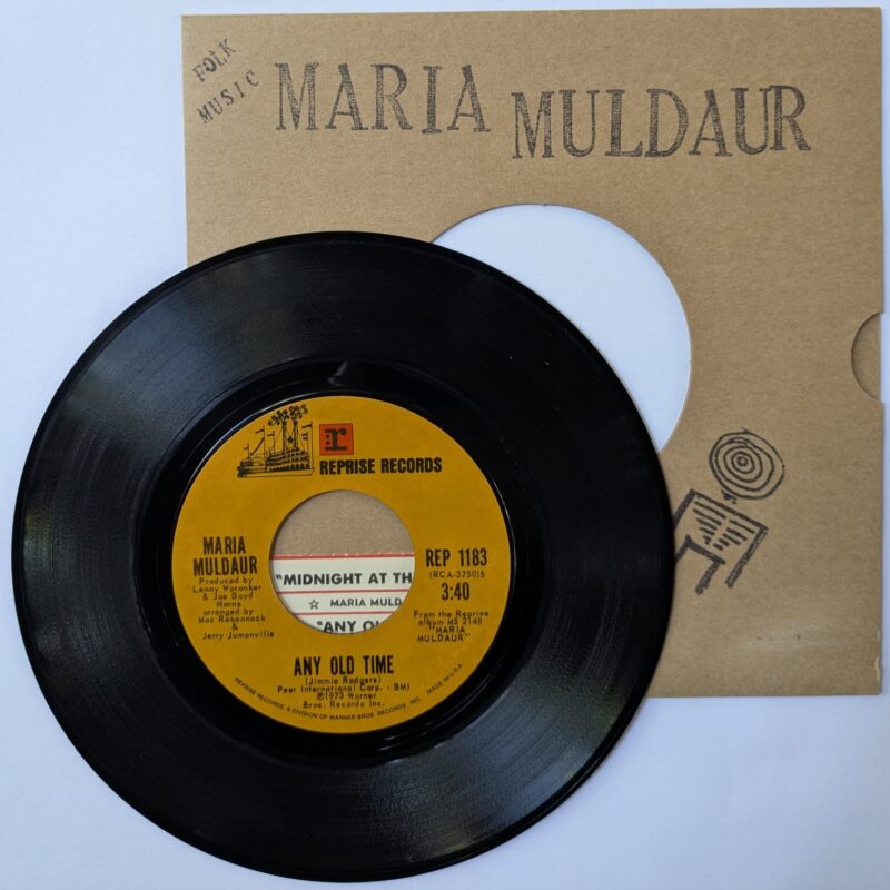 MARIA MULDAUR - MIDNIGHT AT THE OASIS / ANY OLD TIME (1973) VINIL 7"