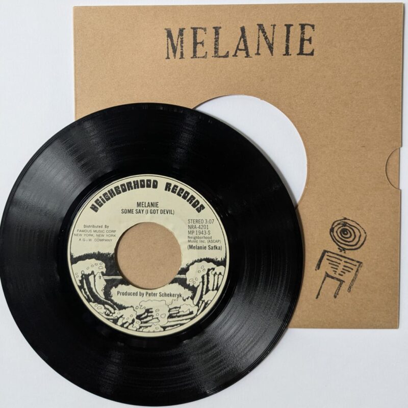 MELANIE - BRAND NEW KEY (MONO) - SOME SAY (I GOT DEVIL) (STEREO) - (1971) VINIL 7"