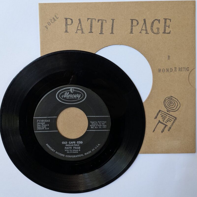 PATTI PAGE - OLD CAPE COD / WONDERFUL (1957) VINIL 7"