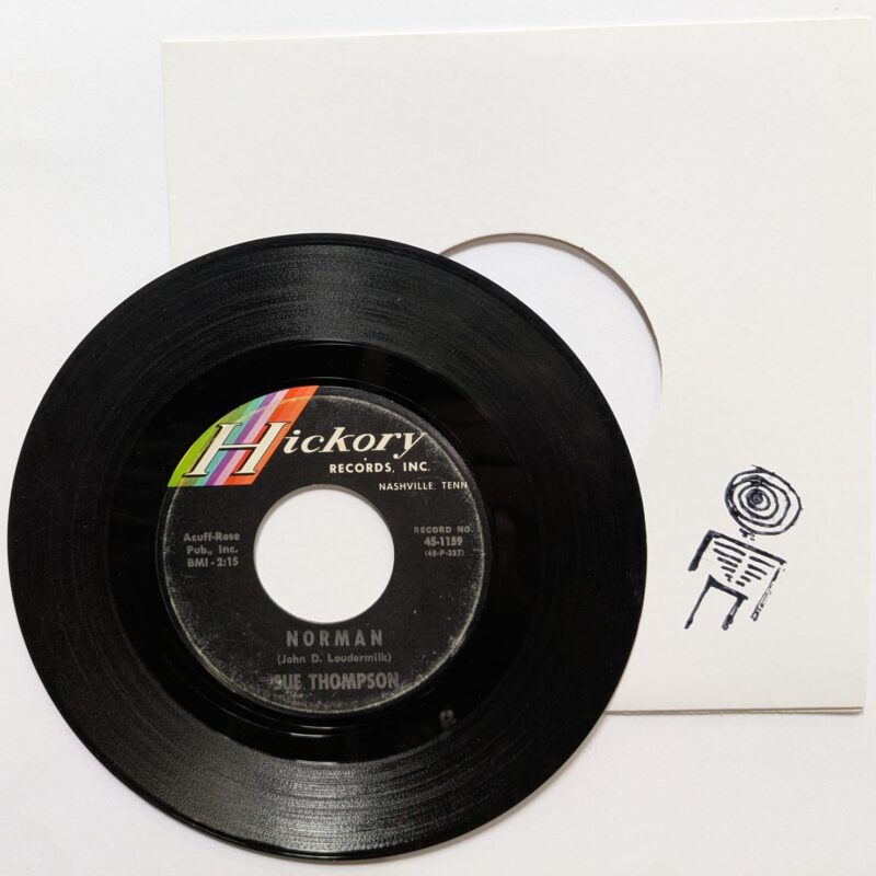 SUE THOMPSON - NORMAN / NEVER LOVE AGAIN (1963) VINIL 7"