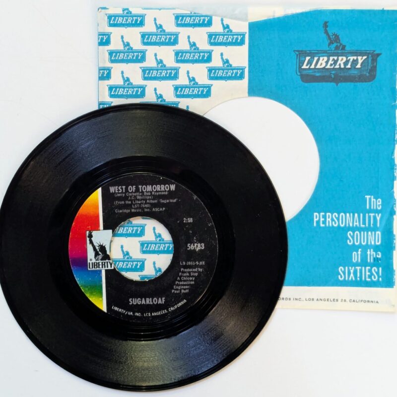 SUGARLOAF - GREEN EYED LADY / WEST OF TOMORROW (1970) VINIL 7"