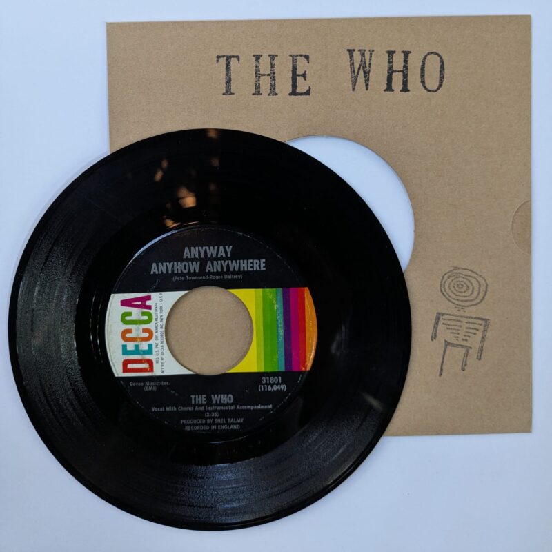 THE WHO - ANYWAY ANYHOW ANYWHERE / ANYTIME YOU WANT ME (1965) VINIL 7"
