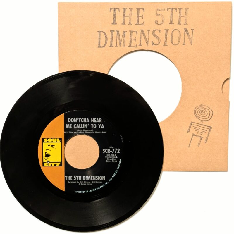 THE 5TH DIMENSION - AQUARIUS - LET THE SUNSHINE IN / DON'TCHA HEAR ME CALLIN' TO YA (1969) VINIL 7"