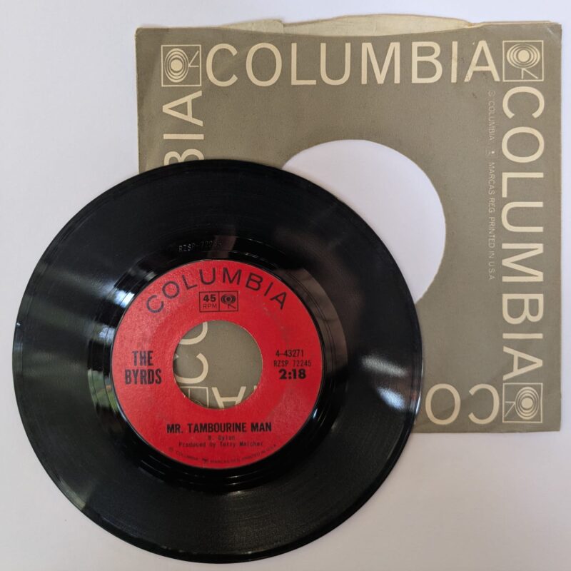 THE BYRDS - MR. TAMBOURINE MAN / I KNEW I'D WANT YOU (1965) VINIL 7"