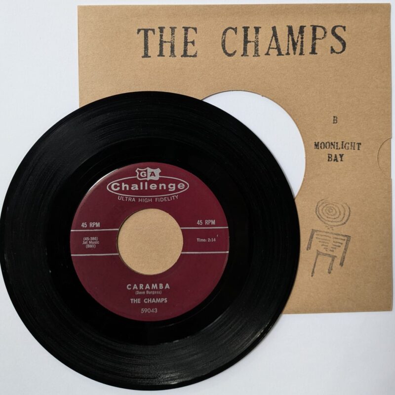 THE CHAMPS - CARAMBA / MOONLIGHT BAY (1959) VINIL 7"