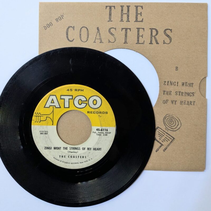 THE COASTERS - YAKETY YAK / ZING! WENT THE STRINGS OF MY HEART (1958) VINIL 7"