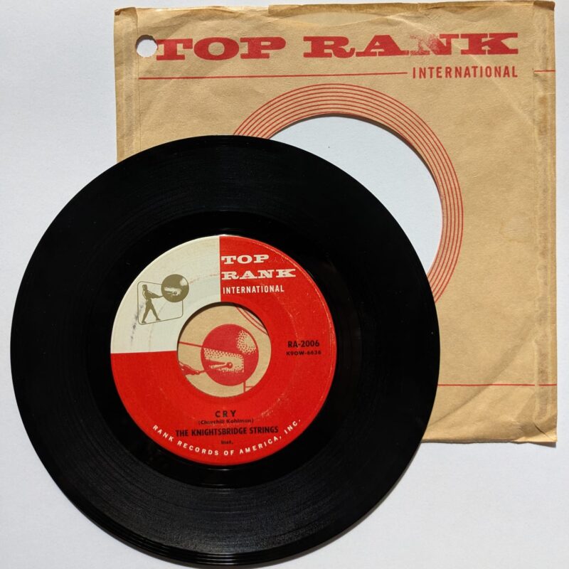 THE KNIGHTSBRIDGE STRINGS - CRY / MY PRAYER (1959) VINIL 7"