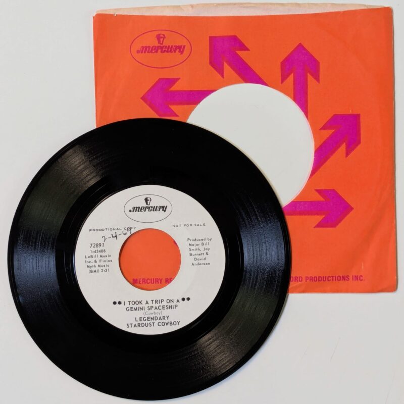 THE LEGENDARY STARDUST COWBOY - I Took A Trip On A Gemini Spaceship / Down In The Wrecking Yard (1969) VINIL 7"