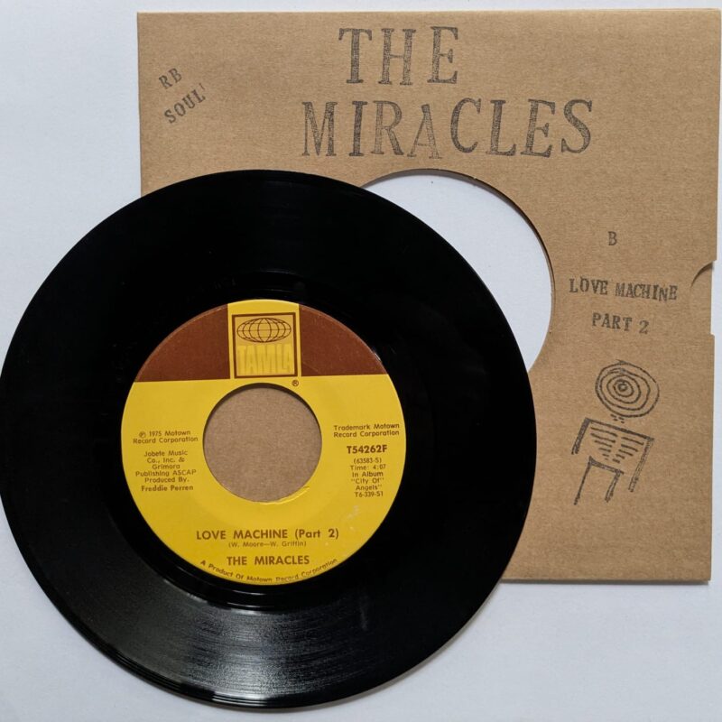 THE MIRACLES - LOVE MACHINE PT. 1 & 2 (1975) VINIL 7"