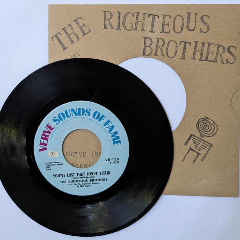 THE RIGHTEOUS BROTHERS - YOU'VE LOST THAT LOVIN' FEELIN' / GEORGIA ON MY MIND (1968) VINIL 7"