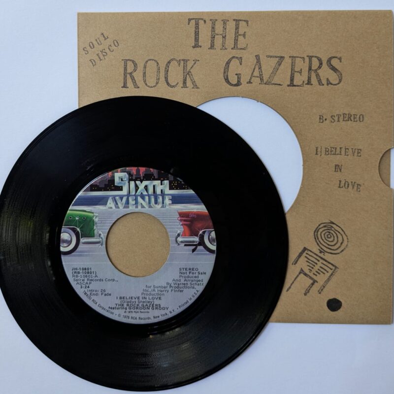 THE ROCK GAZERS FEAT.GORDON GRODY - I BELIEVE IN LOVE MONO/STEREO (1976) VINIL 7"